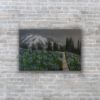 Picture of 'Spring Day, Gray Sky', Original Acrylic Painting / Print on Canvas, 36" x 24" x .75"
