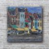 Picture of 'Feeling France', Original Acrylic Painting / Print on Canvas, 24" x 24" x .75"