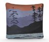 Picture of Custom Design Pillow off of 'PNW Blues' Painting, 16" x 16"