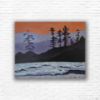 Picture of 'PNW Blues',  Original Acrylic Painting / Print on Canvas, 30" x 24" x .75"