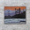 Picture of 'PNW Blues',  Original Acrylic Painting / Print on Canvas, 30" x 24" x .75"