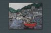 Picture of 'Fishing Town',  Original Acrylic Painting / Print on Canvas, 30" x 20" x .75"