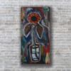 Picture of 'Ballard Market Sunflower',  Original Acrylic Painting / Print on Canvas, 18" x 36" x .75"