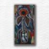 Picture of 'Ballard Market Sunflower',  Original Acrylic Painting / Print on Canvas, 18" x 36" x .75"