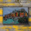 Picture of Original Acrylic Painting, Print on Canvas, 'Colors of Portovenere', 36" x 24" x .75"