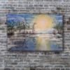 Picture of 'Snow Lake Sunrise', Original Acrylic Painting / Print on Canvas, 3' x 2'