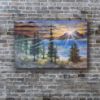 Picture of 'Mountain Sunrise', Original Acrylic Painting / Print on Canvas, 3'x 2'