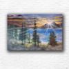 Picture of 'Mountain Sunrise', Original Acrylic Painting / Print on Canvas, 3'x 2'